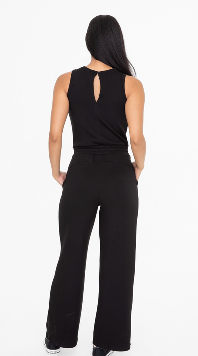 Keyhole Black Jumpsuit