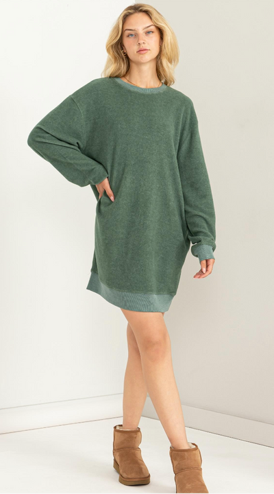 Girlfriend Sweatshirt Mini Dress