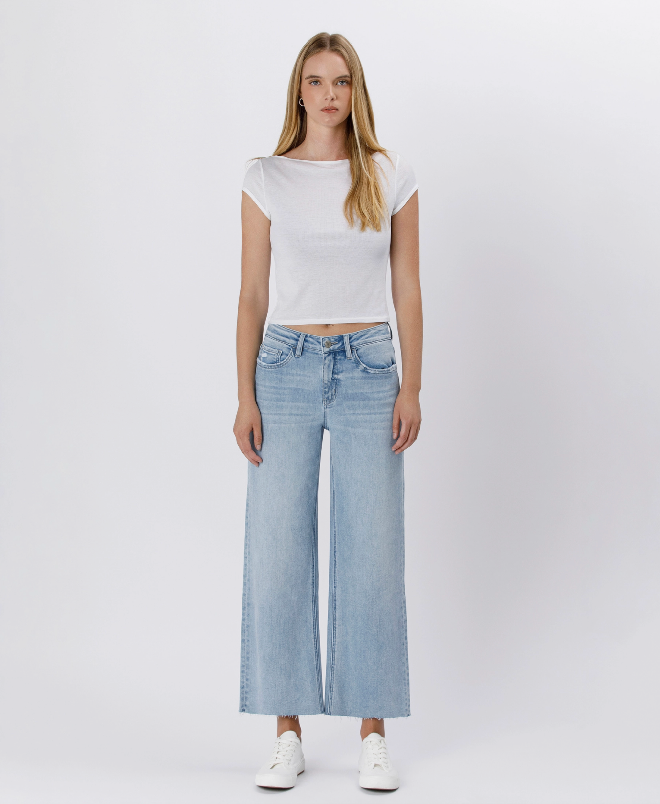 Vervet - High Rise Wide Leg Jeans