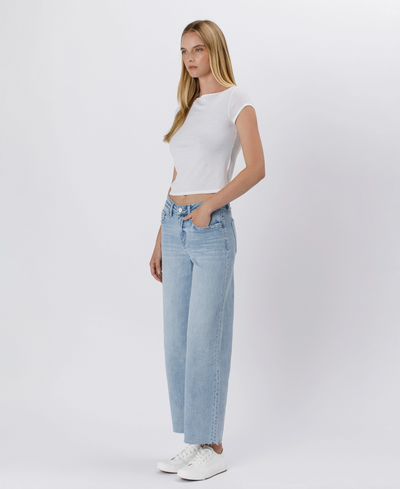 Vervet - High Rise Wide Leg Jeans