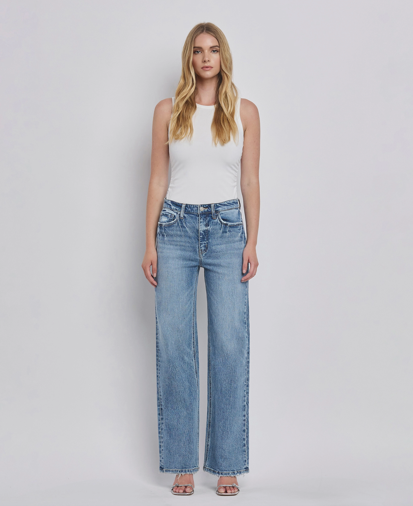 90's Super High Rise Wide Jeans