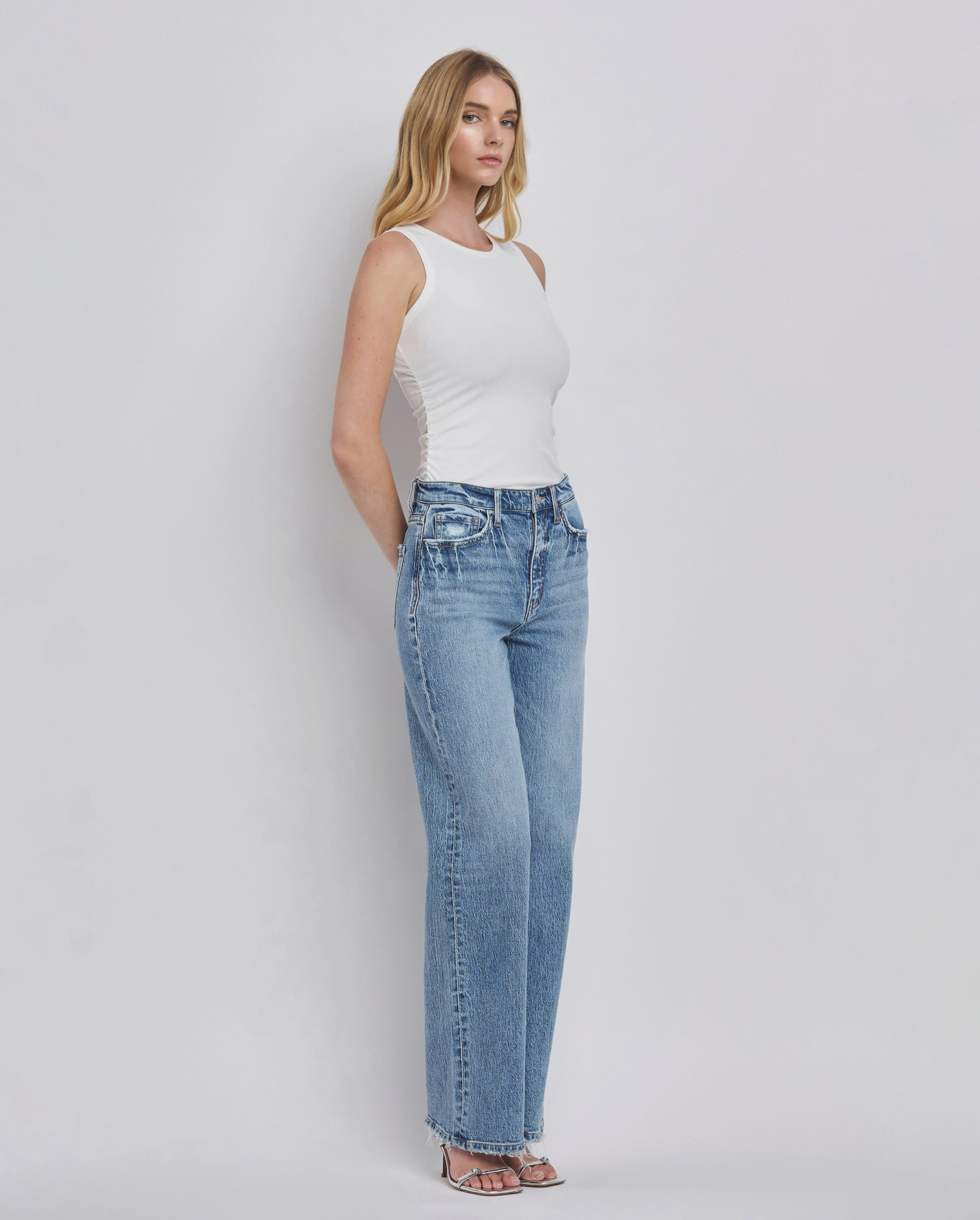 90's Super High Rise Wide Jeans