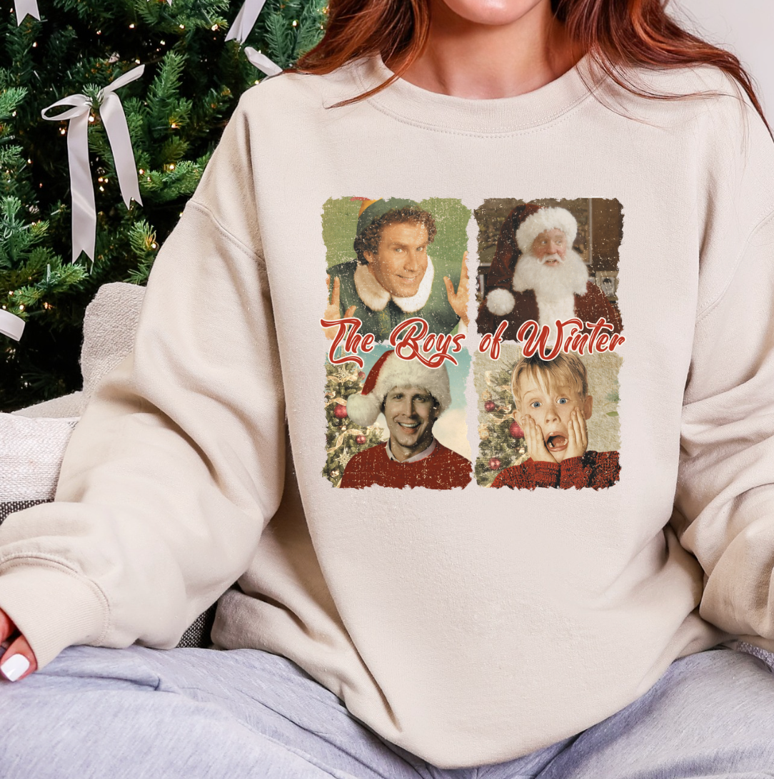 Retro Boys of Winter Crewneck Sweatshirt