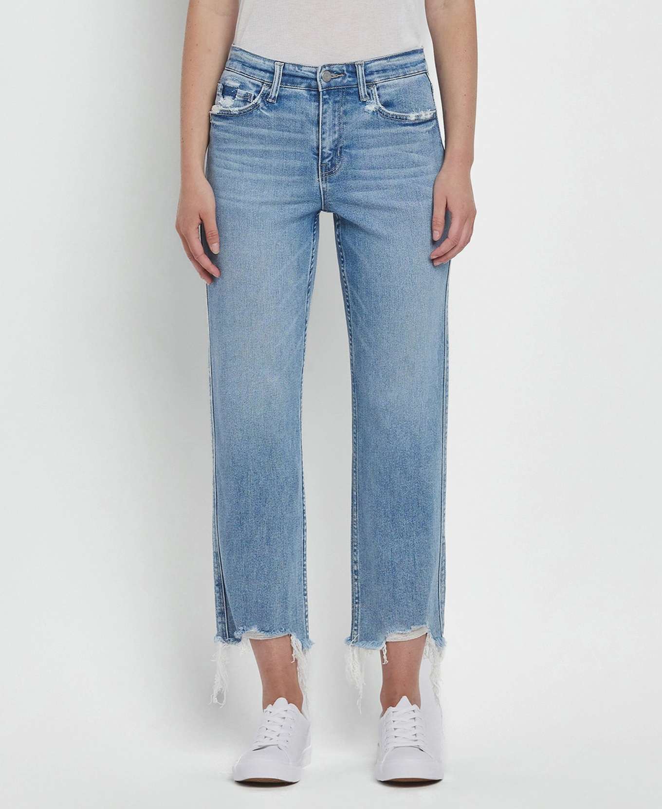 Vervet - High Rise Regular Straight Jeans