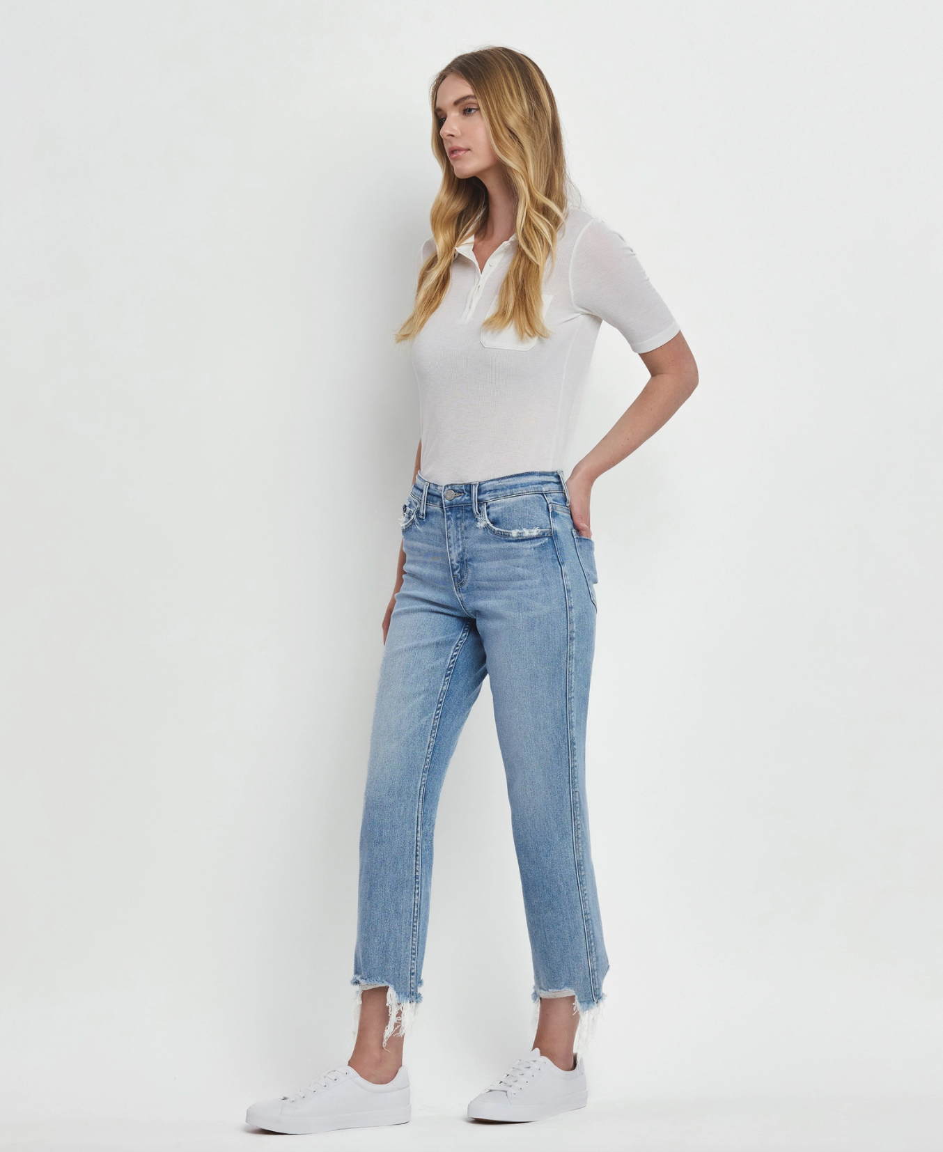 Vervet - High Rise Regular Straight Jeans