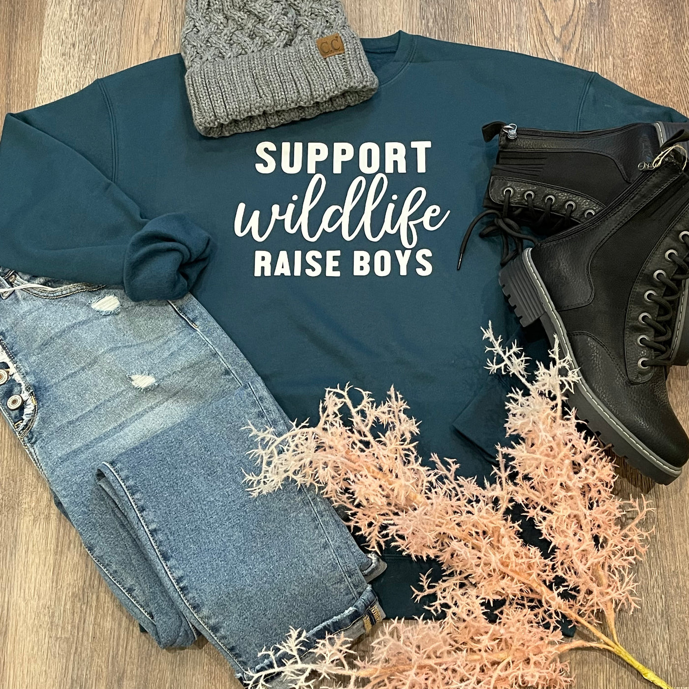 Support Wildlife Crewneck Sweatshirt