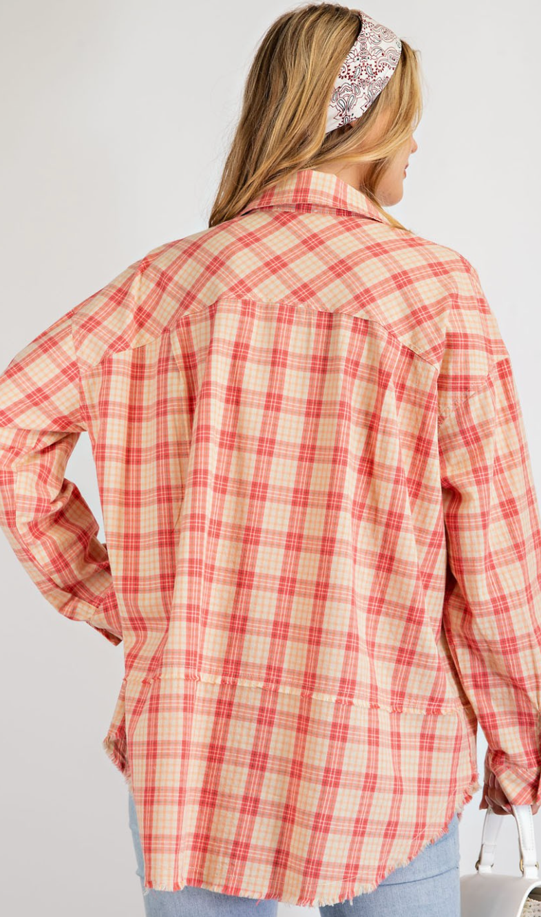 Perfect Plaid In Coral