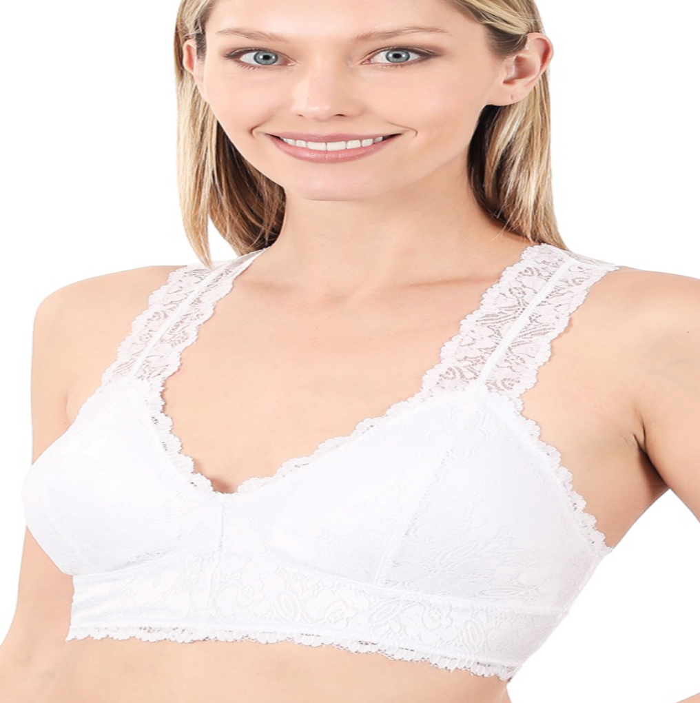 White Padded Bralette