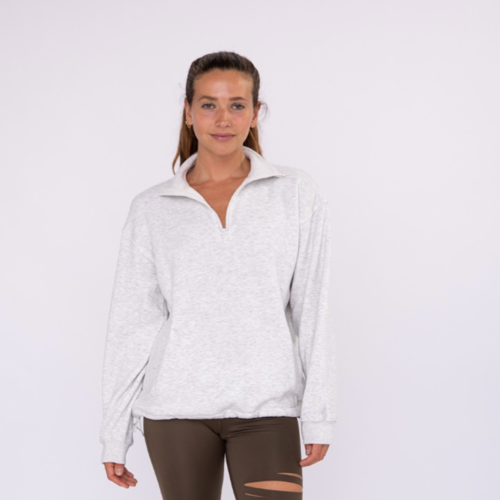 Oatmeal 1/4 Zip Pullover