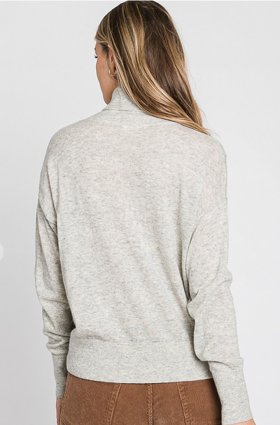 Light Grey Turtleneck Sweater